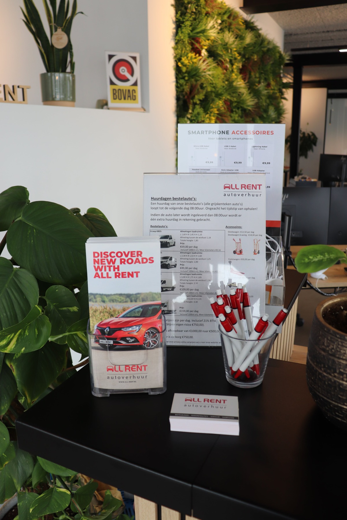 Folders All Rent autoverhuur - vestiging Breda